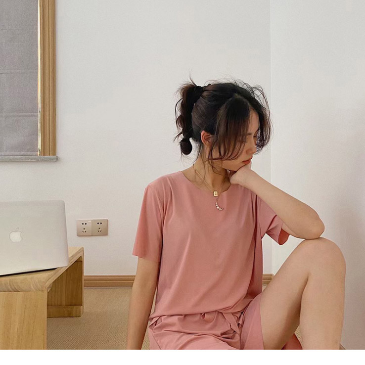 レディース ルームウェア 接触冷感半袖ルームウェア上下セット