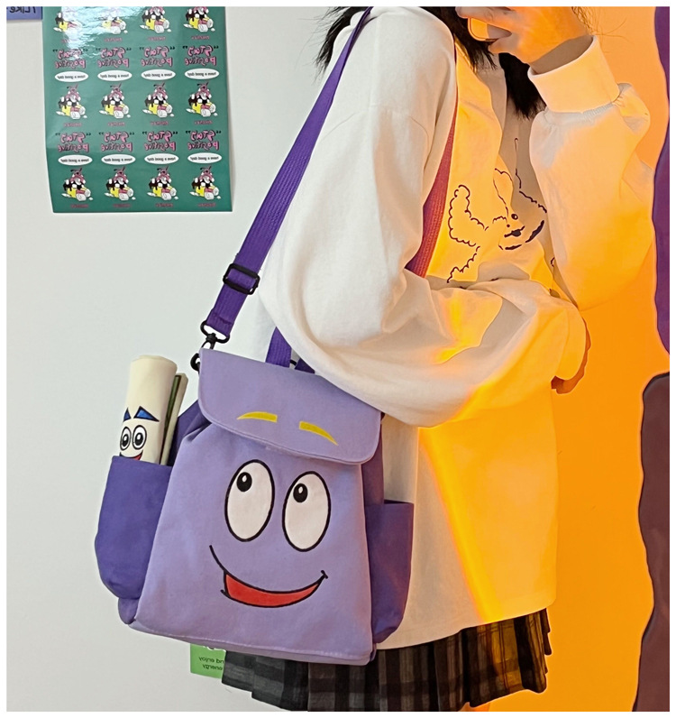 子どもリュック普段使いにこにこ笑顔キャラクター刺繍入り子ども用