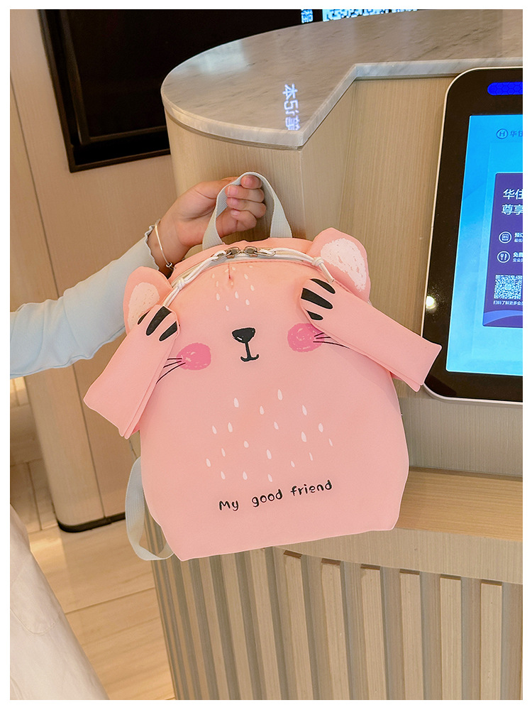 子どもリュックアウトドア動物フェイス立体耳付き子供用軽量