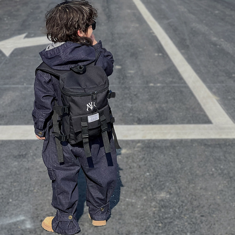 子どもリュック普段使いファッション文字入りボックス型多機能