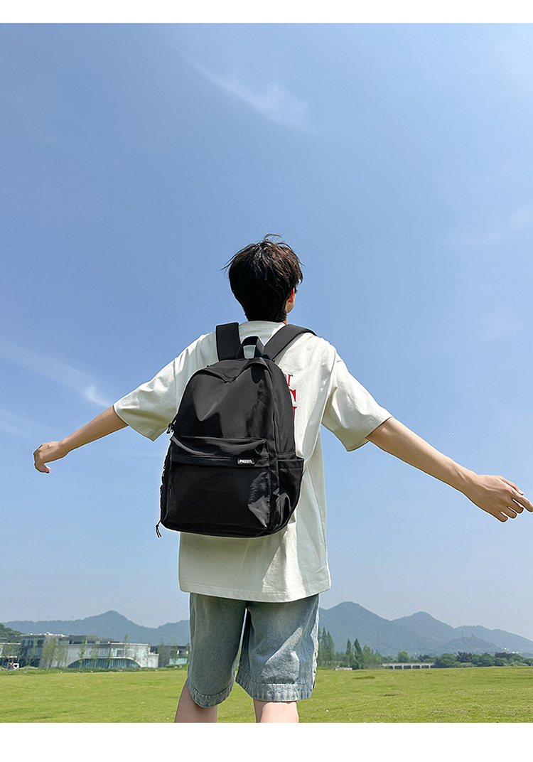 メンズリュック シンプル洗練キャンバスバックパック