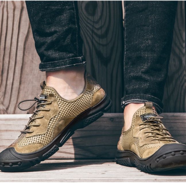 フィットネスシューズ 超軽量通気性メッシュソール滑り止めランニングシューズ