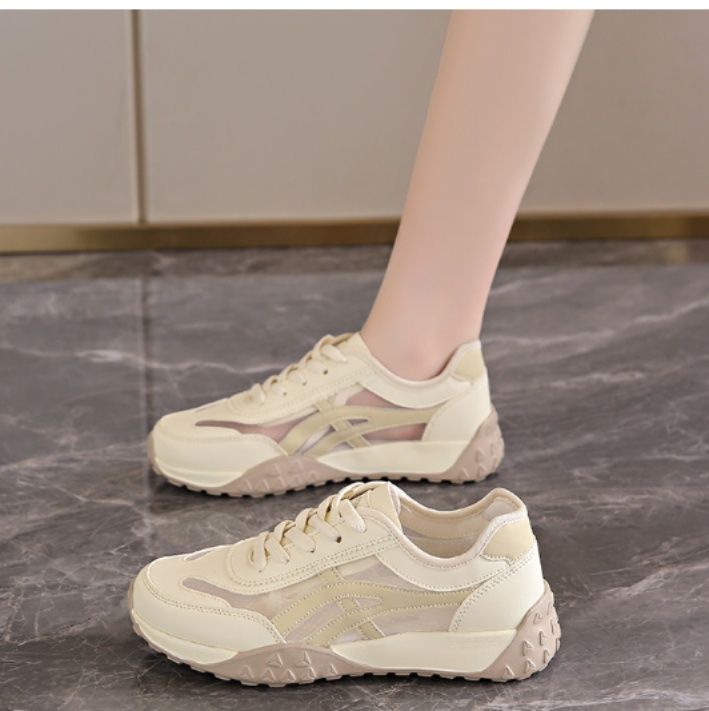 フィットネスシューズ 軽量クッション厚底ランニングシューズ