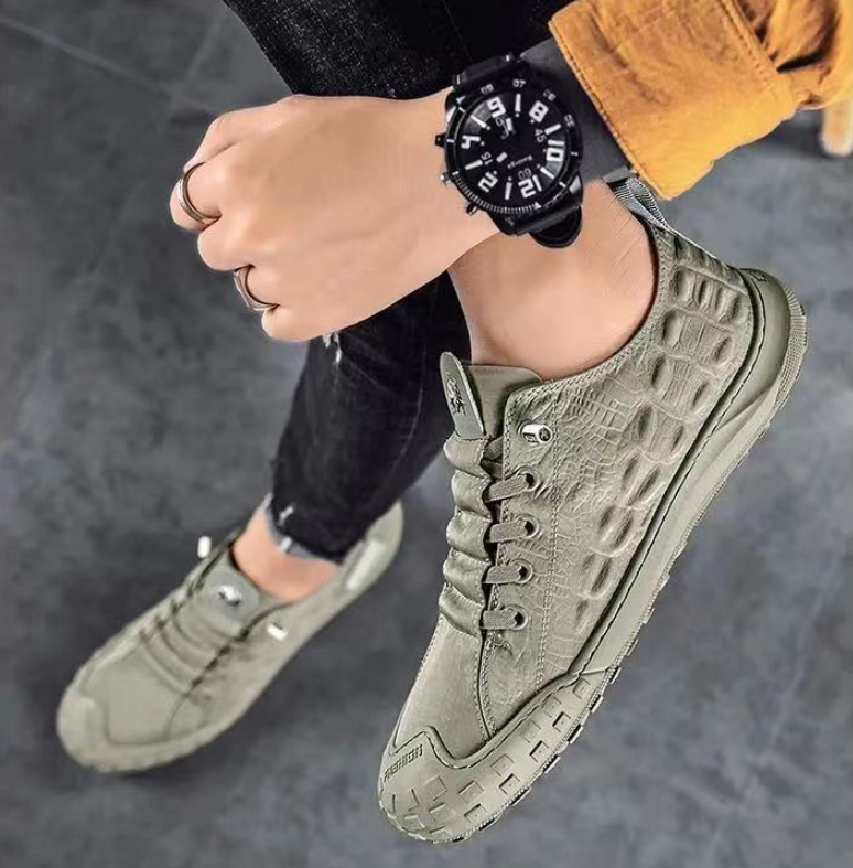 軽量通気性抜群メンズフィットネスシューズ緑