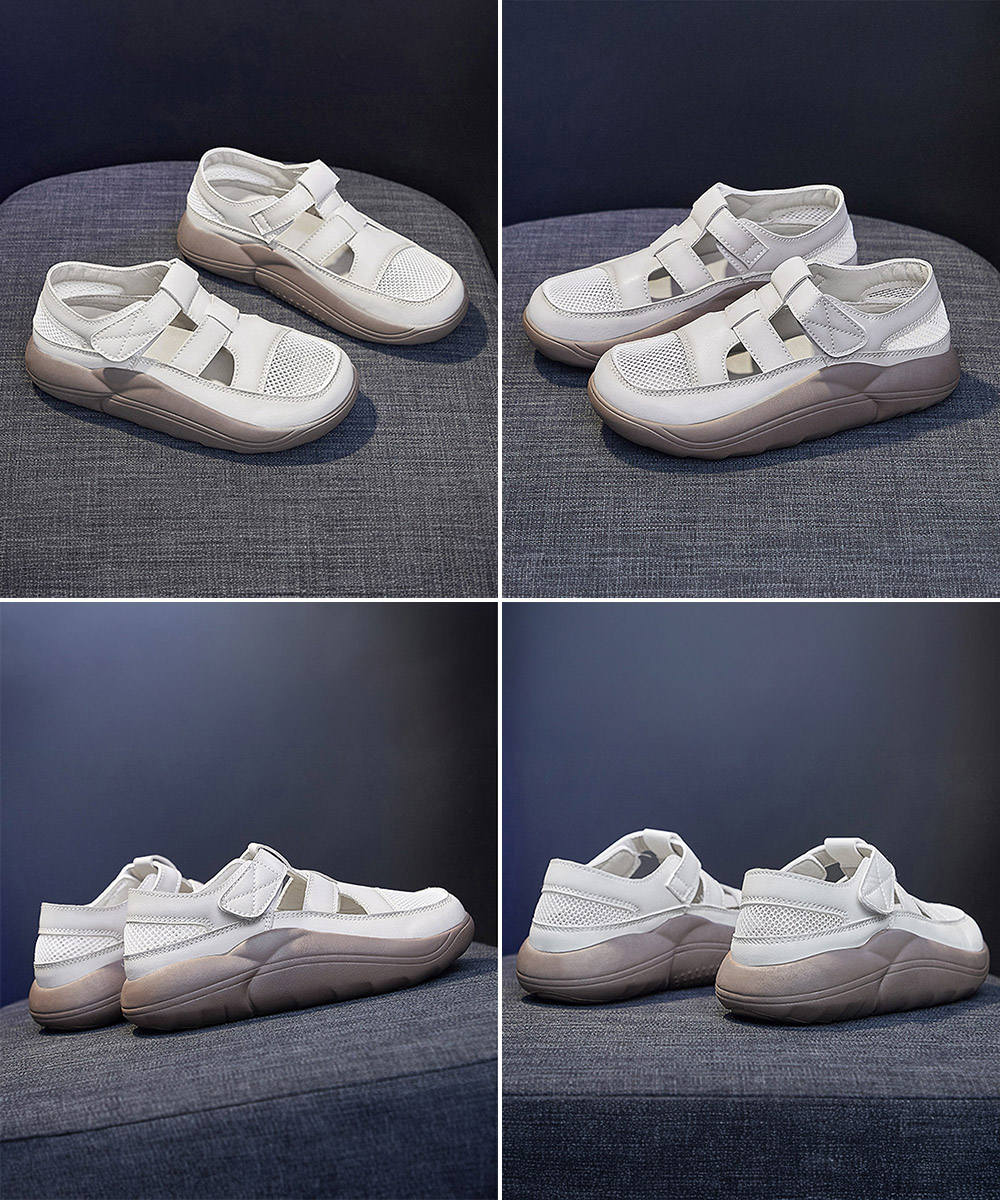 フィットネスシューズ 厚底メッシュサンダル レディース通気性抜群