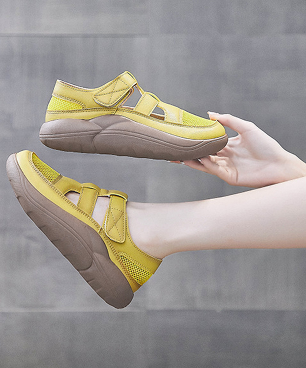 フィットネスシューズ 厚底メッシュサンダル レディース通気性抜群