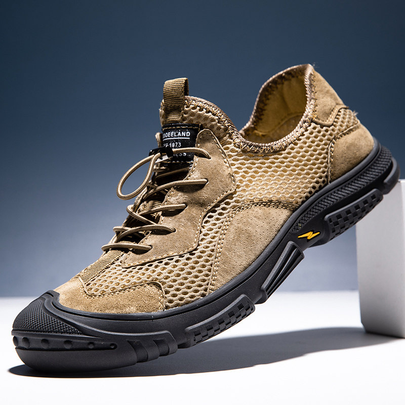 フィットネスシューズ 超軽量通気性メッシュソール滑り止めランニングシューズ