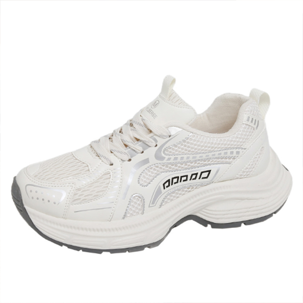 フィットネスシューズ 厚底メッシュ運動靴レディース通気性抜群美脚効果