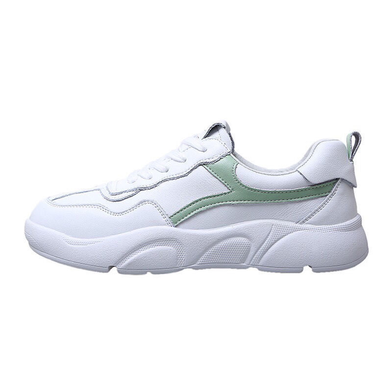 軽量メッシュフィットネスシューズ白緑