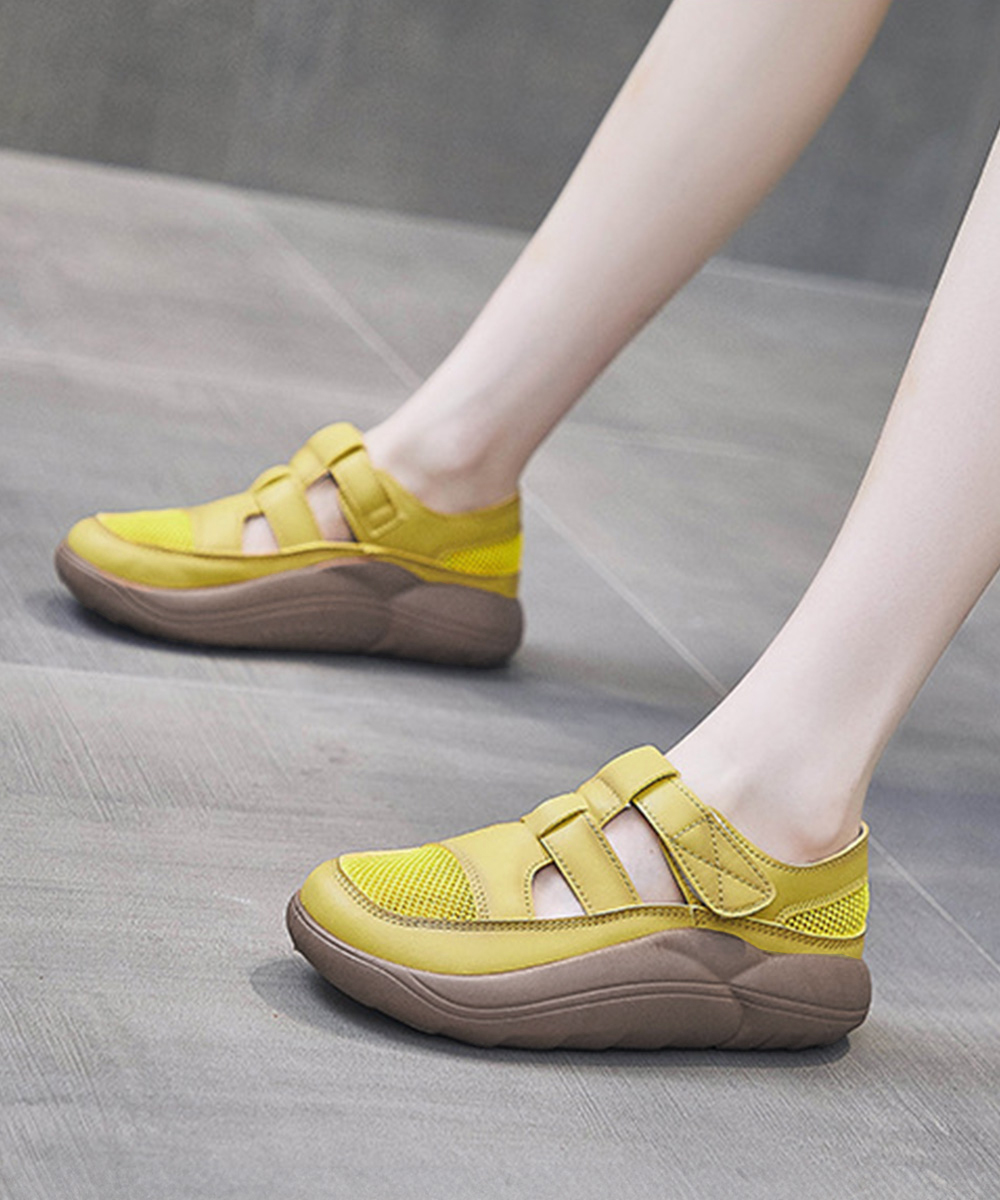 フィットネスシューズ 厚底メッシュサンダル レディース通気性抜群