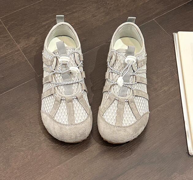 透湿性メッシュ運動靴 韓国風レトロフィットネスシューズ