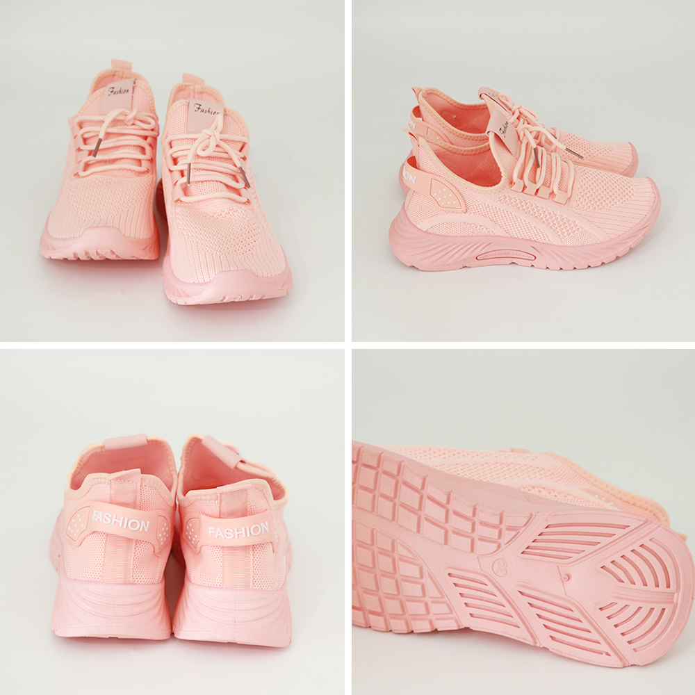 女性用ニット素材フィットネスシューズ