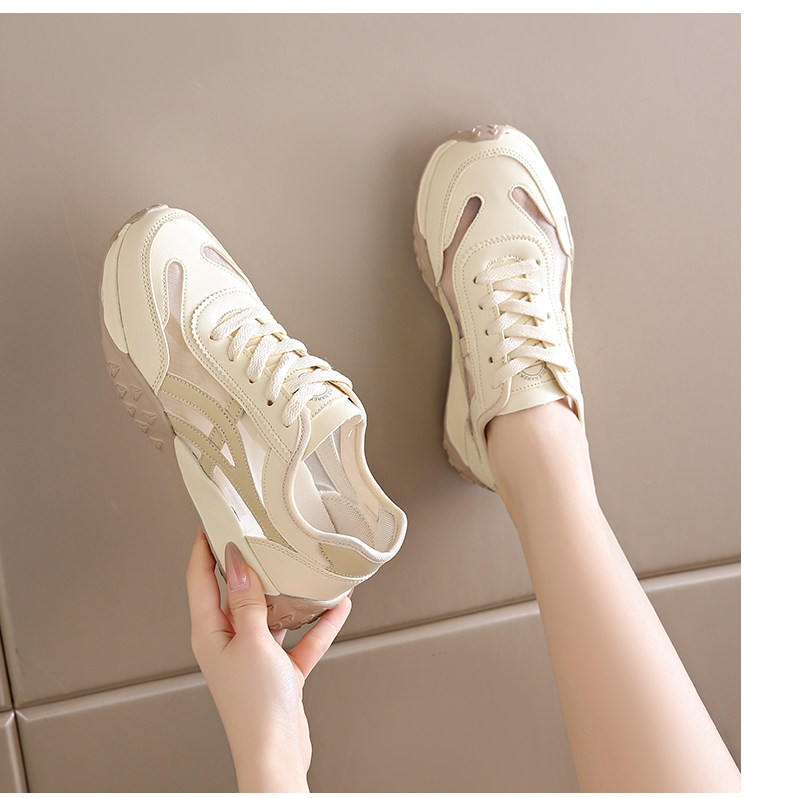 フィットネスシューズ 軽量クッション厚底ランニングシューズ