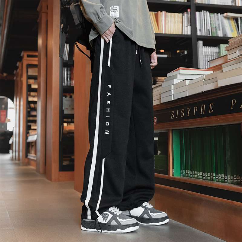 ランニングウェア ストリート系ゆったりジョガーパンツ