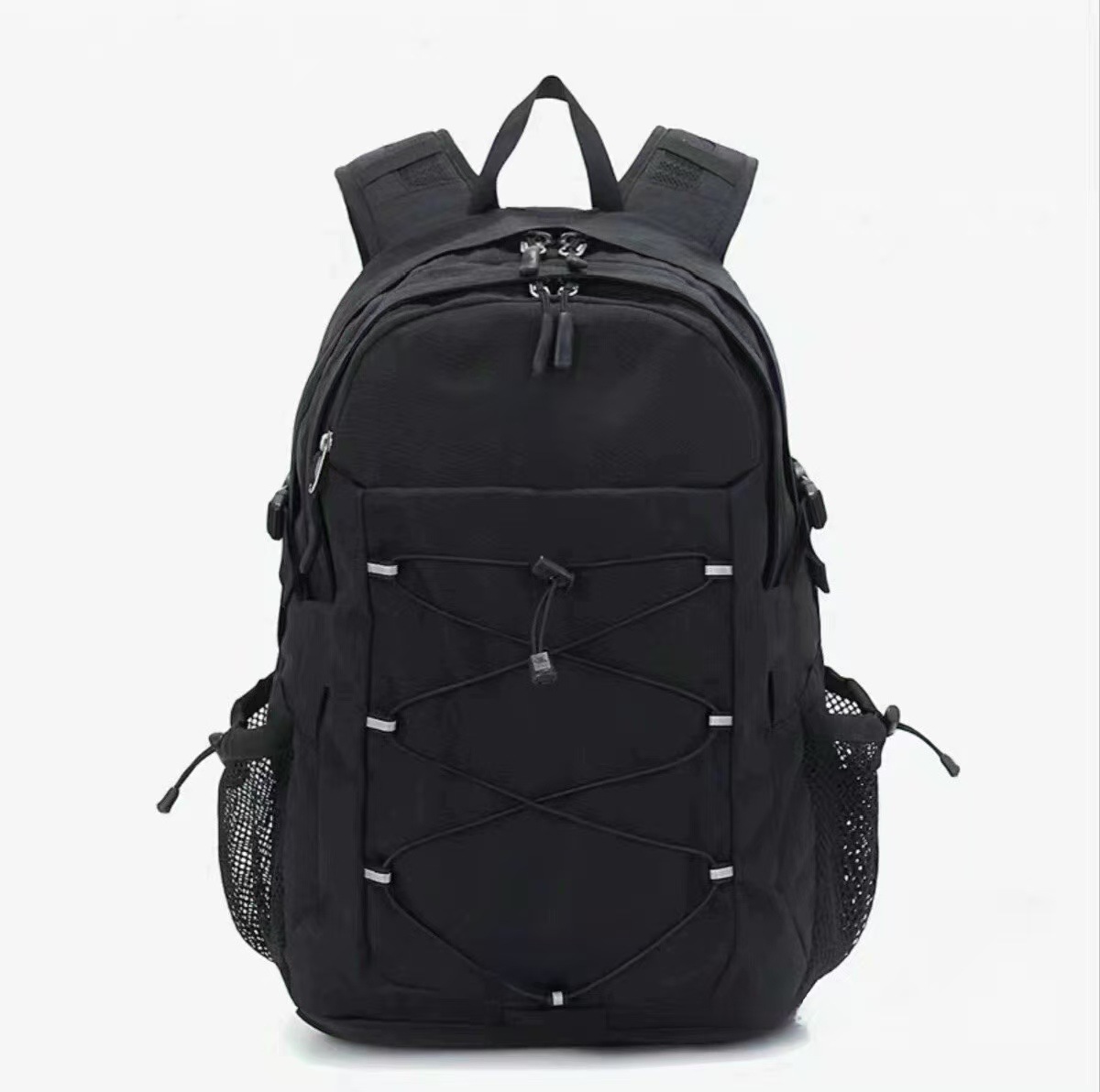 リュックサック 多機能収納コード付き軽量デイリーリュックサック
