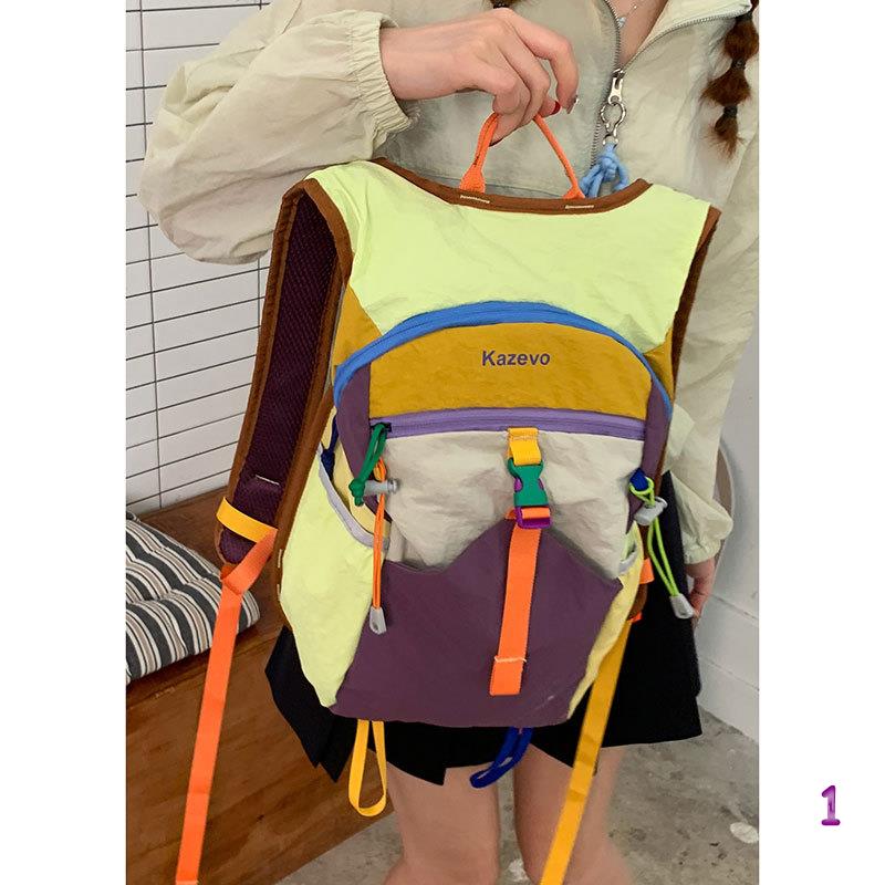 普段使いレディースリュック カラフル多機能かばん