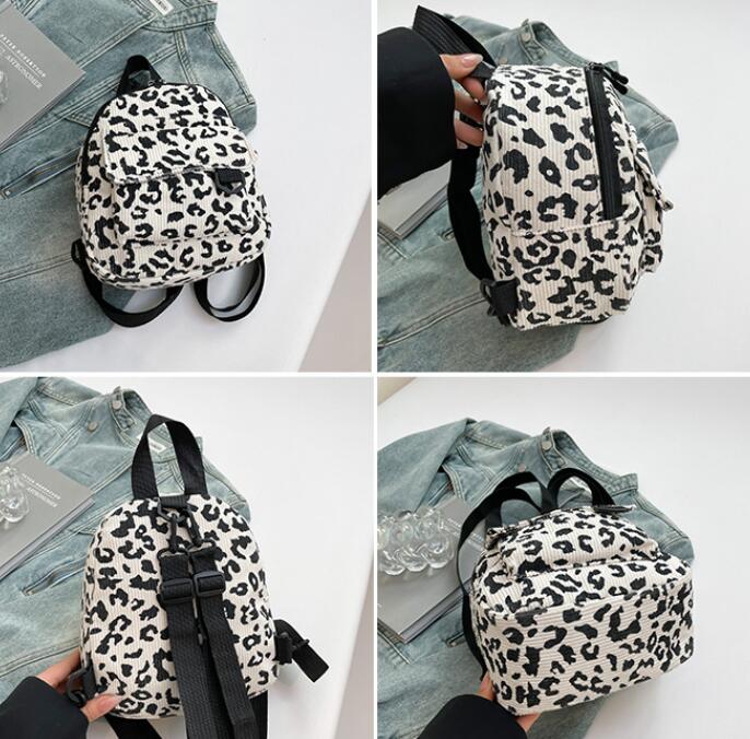 豹柄レディースリュック 普段使い 4色展開