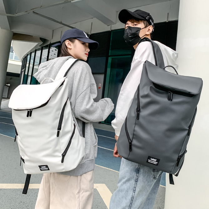 レディースリュック 普段使い大容量撥水加工男女兼用黒色背負い鞄