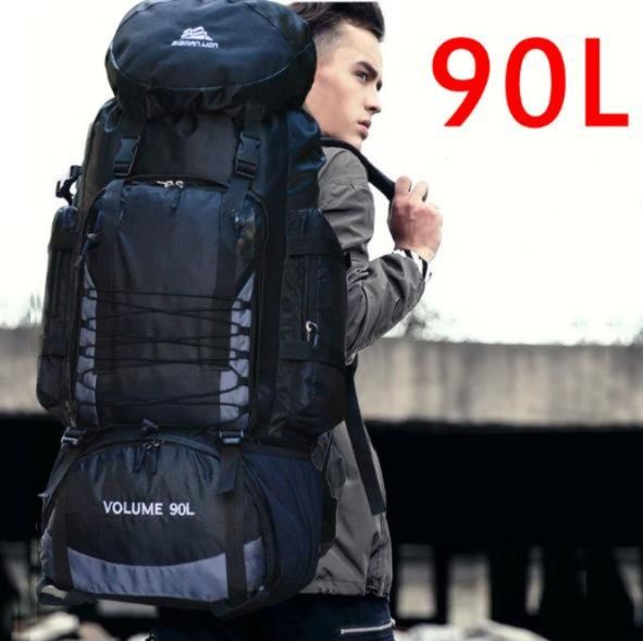 レディースリュック 登山用大容量90リットル防水バックパック