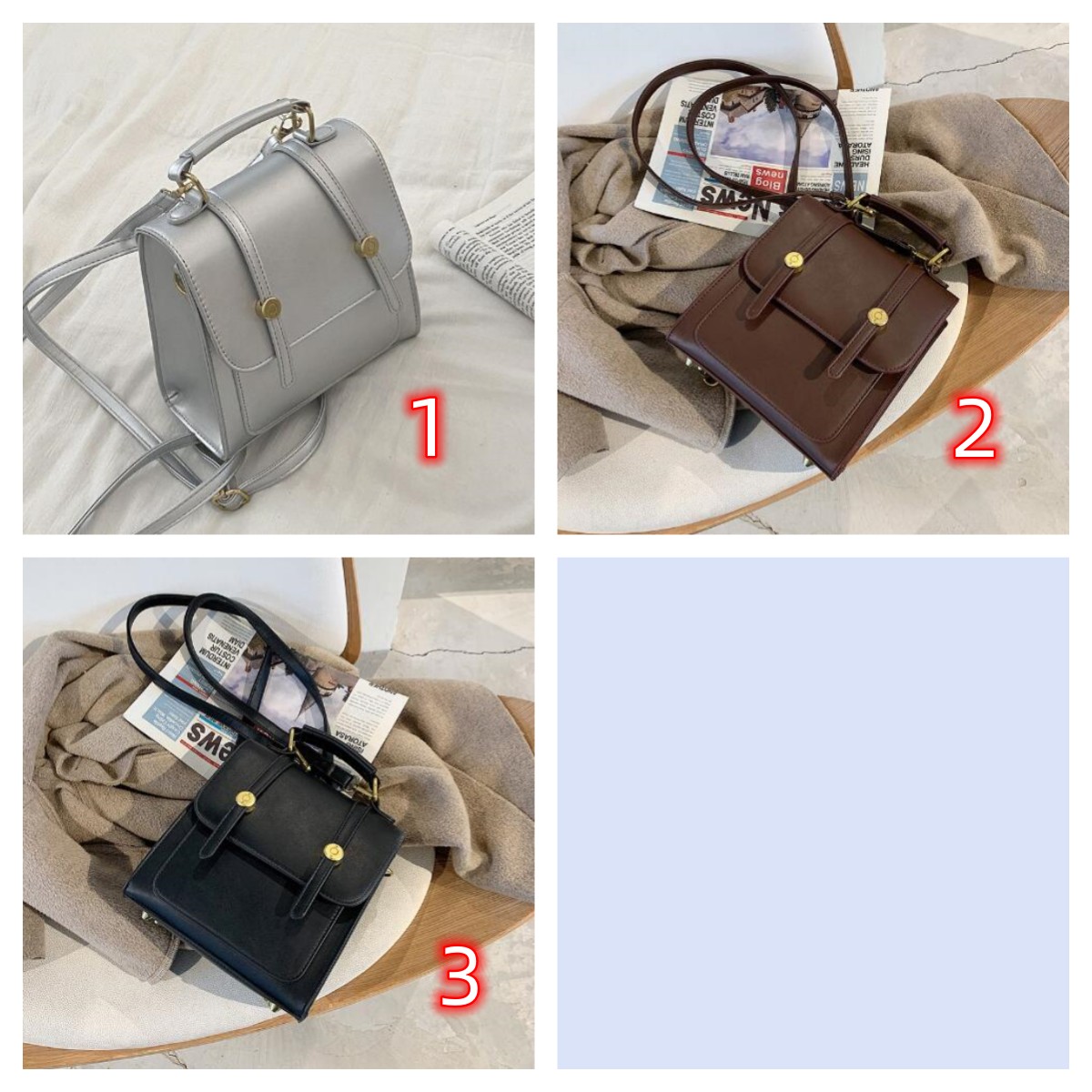 レディースリュック 韓国風旅行バッグ多機能ハンドバッグ三色展開