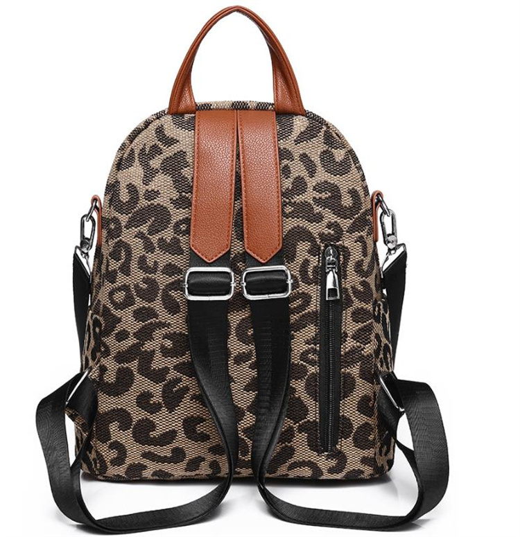 レディースリュック 豹柄大容量 普段使い上品鞄 牛津布バッグ