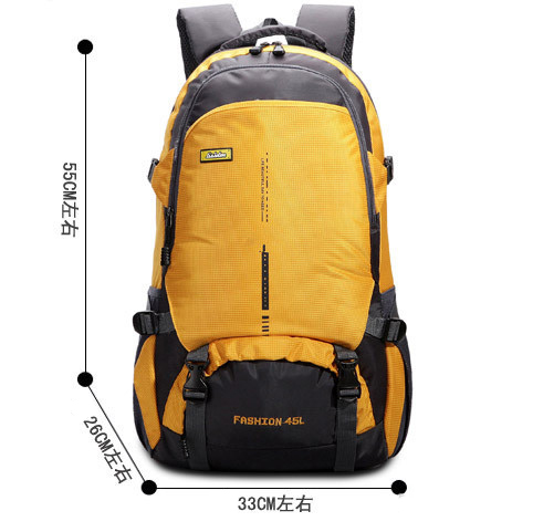 レディースリュック 登山用大容量撥水背負い鞄 男女兼用多収納旅行かばん