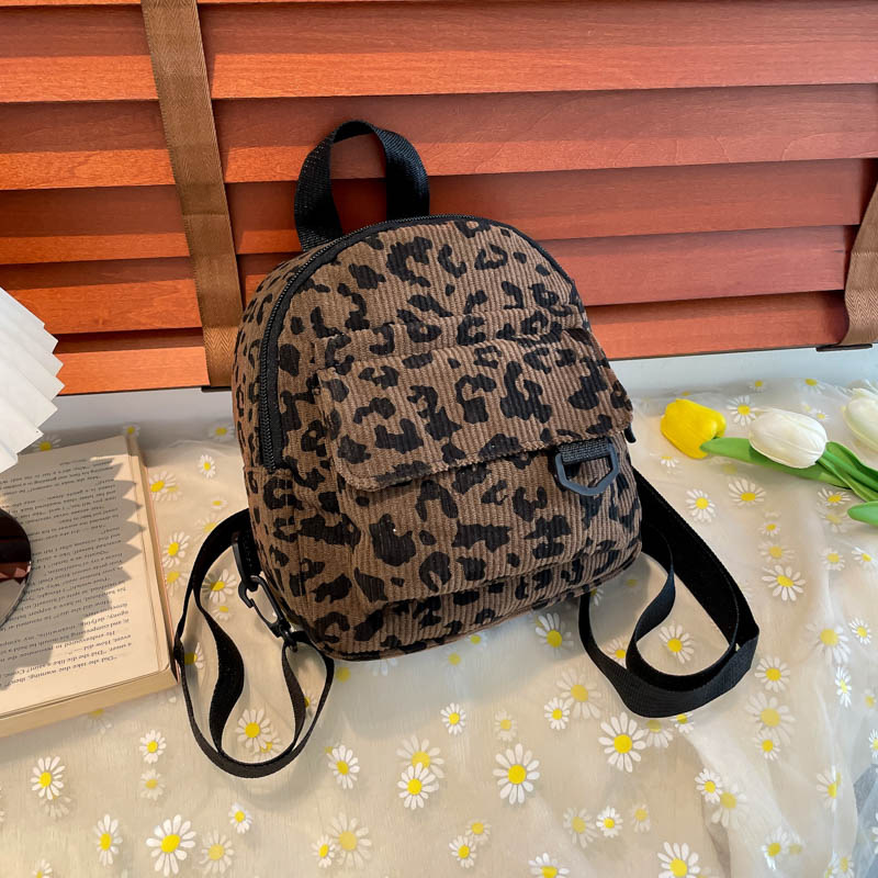 豹柄レディースリュック 普段使い 4色展開