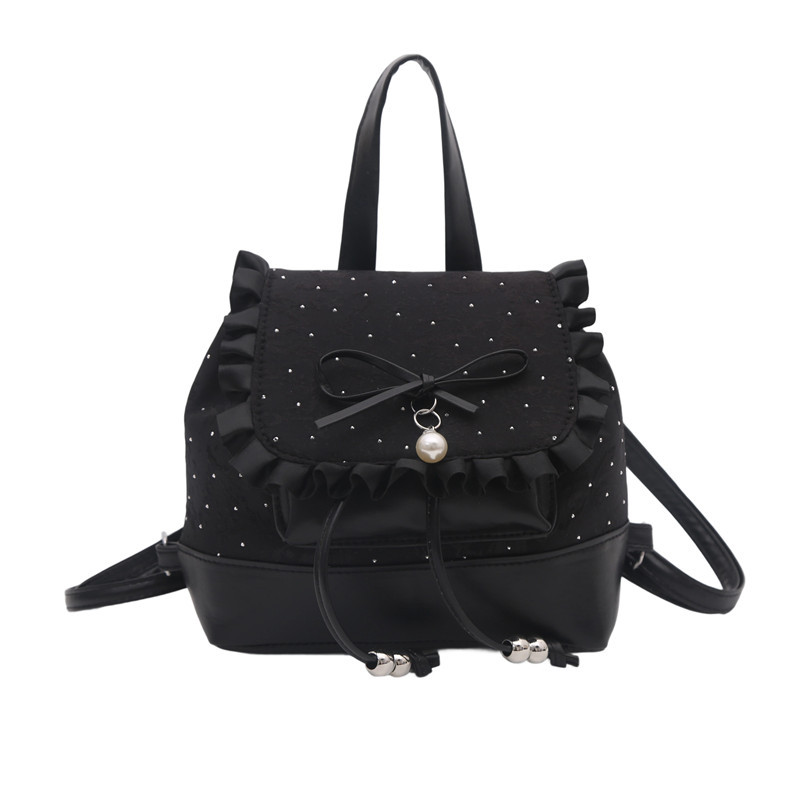 レディースリュック 旅行用多機能 フリル付き 4色展開