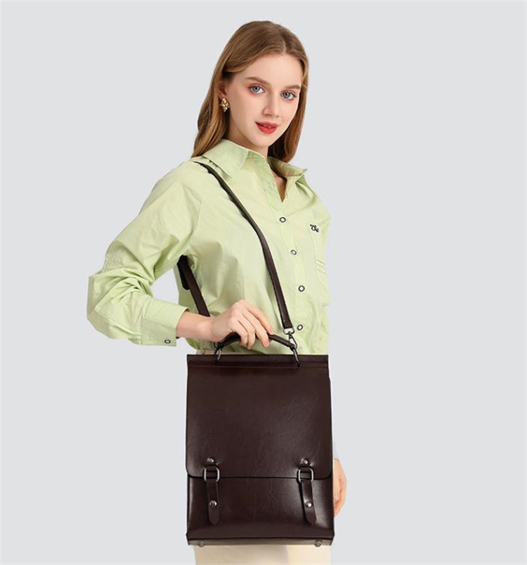 レディースリュック 学院風牛革通勤鞄 クラシック型