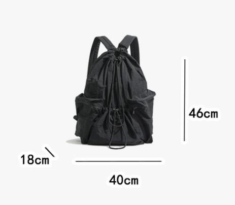 レディースリュック  普段使い大容量リュック 巾着型 全9色