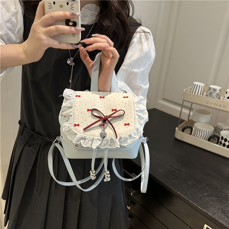 レディースリュック 旅行用多機能 フリル付き 4色展開