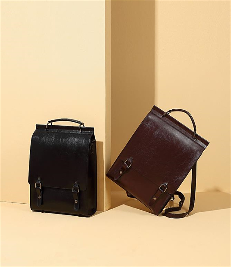 レディースリュック 学院風牛革通勤鞄 クラシック型