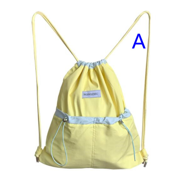 レディースリュック 普段使いナイロンリュック大容量巾着型