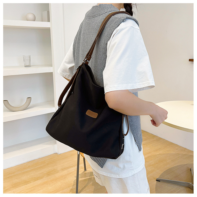 レディースリュック 普段使い多機能大容量帆布鞄二通り肩掛け背負い袋
