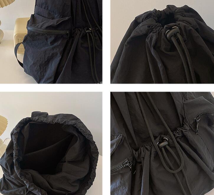 レディースリュック  普段使い大容量リュック 巾着型 全9色