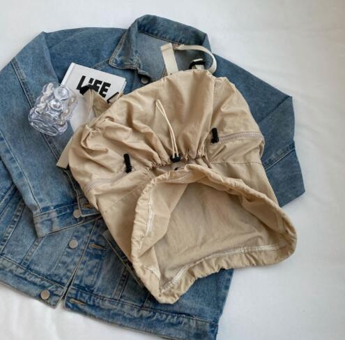 レディースリュック ナイロン  普段使い 巾着型 通学バッグ