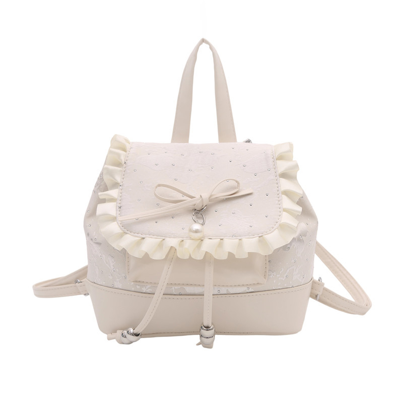 レディースリュック 旅行用多機能 フリル付き 4色展開