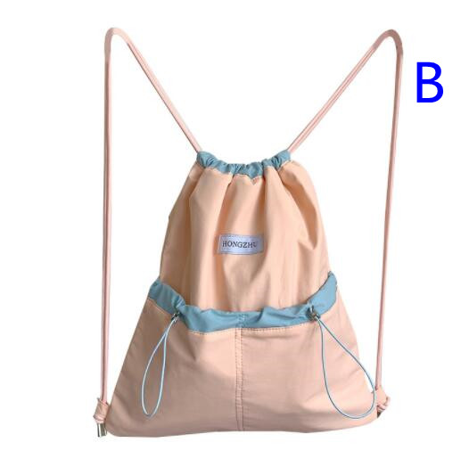 レディースリュック 普段使いナイロンリュック大容量巾着型