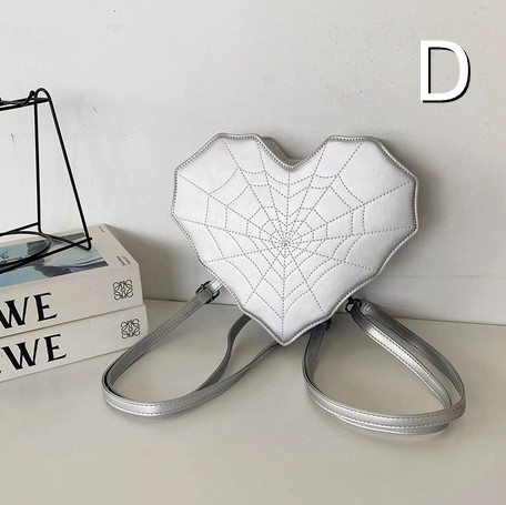 レディースリュック 蜘蛛の巣柄ショルダーバッグ 合皮レザー 普段使い女性用鞄