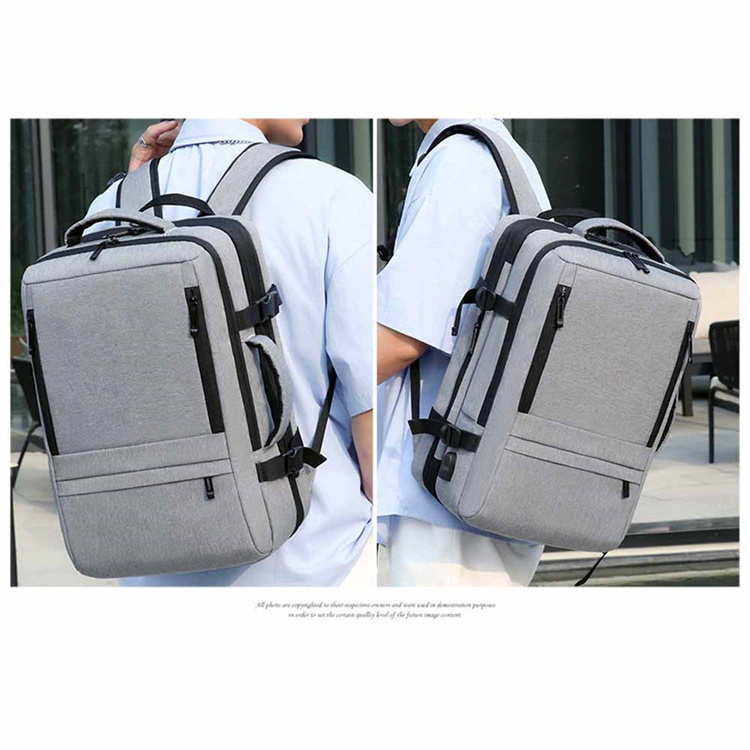 レディースリュック 通勤用防水多機能背負い鞄 充電式大容量拡張型