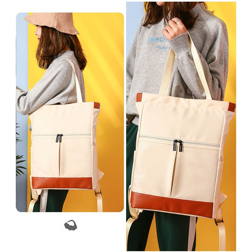 レディースリュック 普段使い配色 ナイロン軽量バッグ