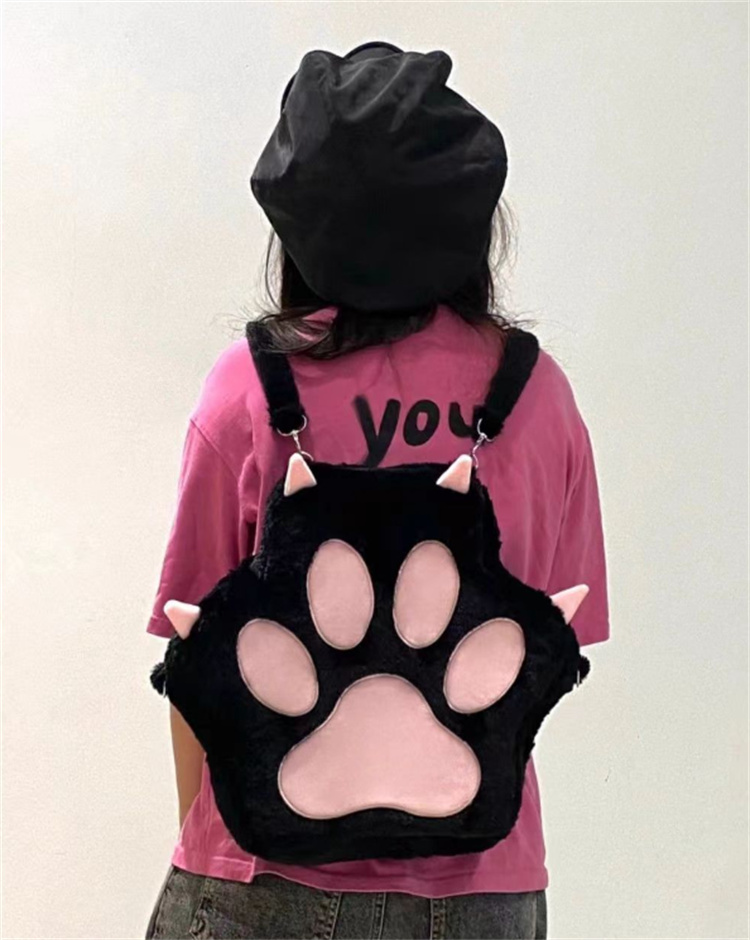 レディースリュック 猫の肉球リュック 普段使い可愛い
