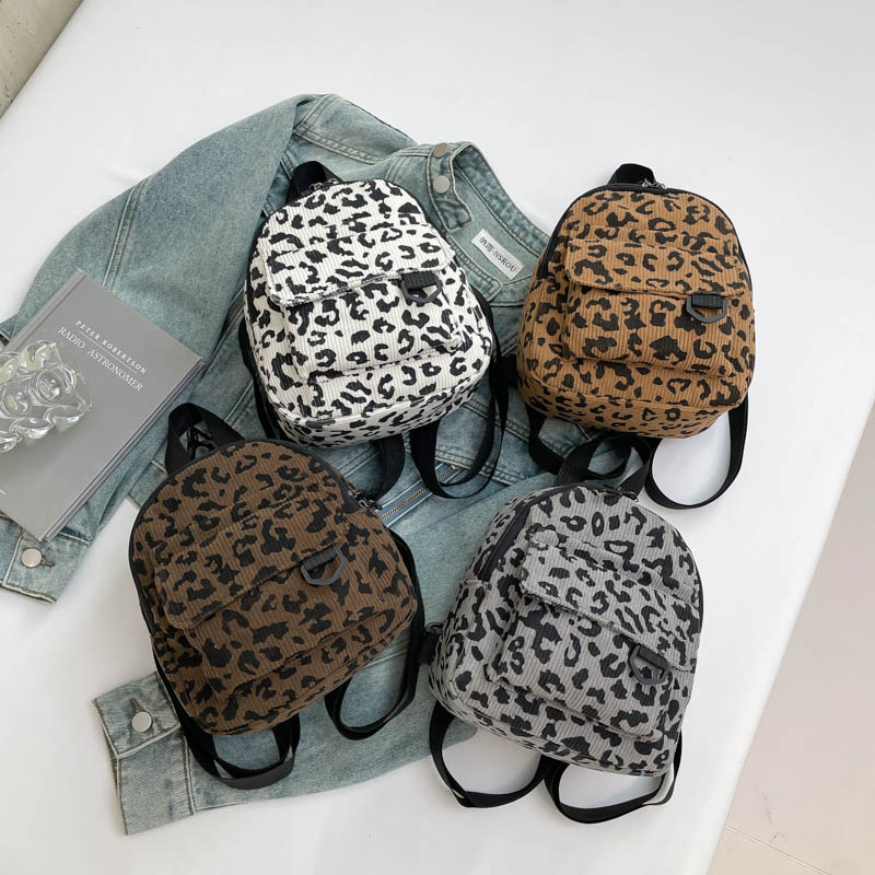 豹柄レディースリュック 普段使い 4色展開