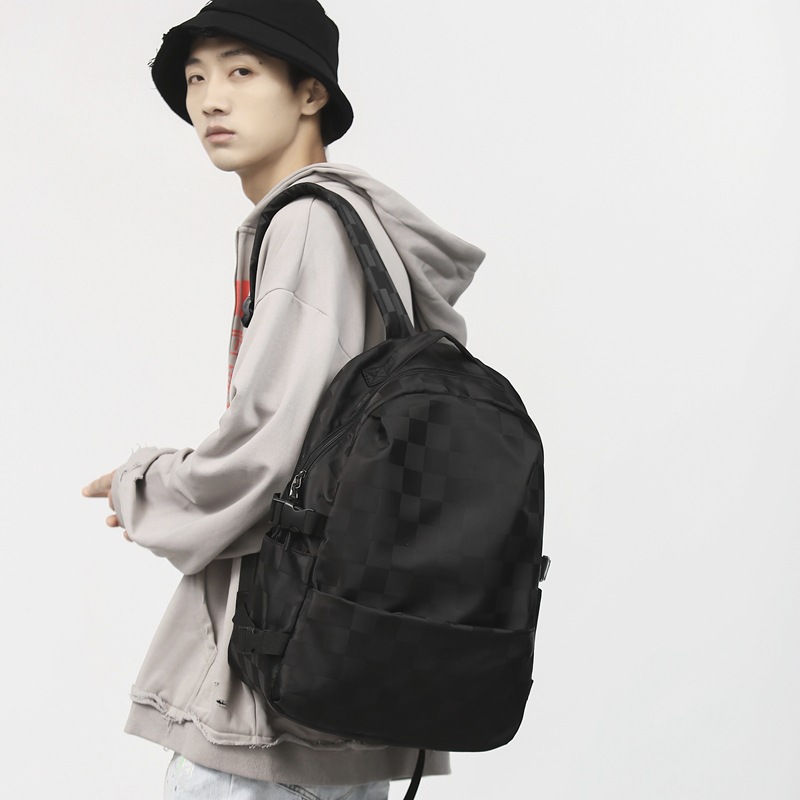 レディースリュック チェック柄 普段使い 撥水加工 大容量 通勤通学