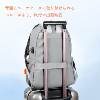 レディースリュック 通勤用大容量撥水加工背負い鞄 