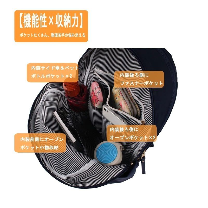 レディースリュック 多機能撥水加工通勤リュック