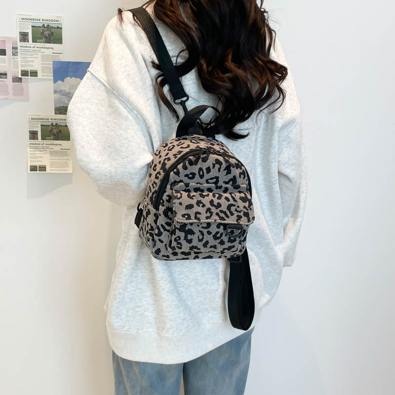 豹柄レディースリュック 普段使い 4色展開