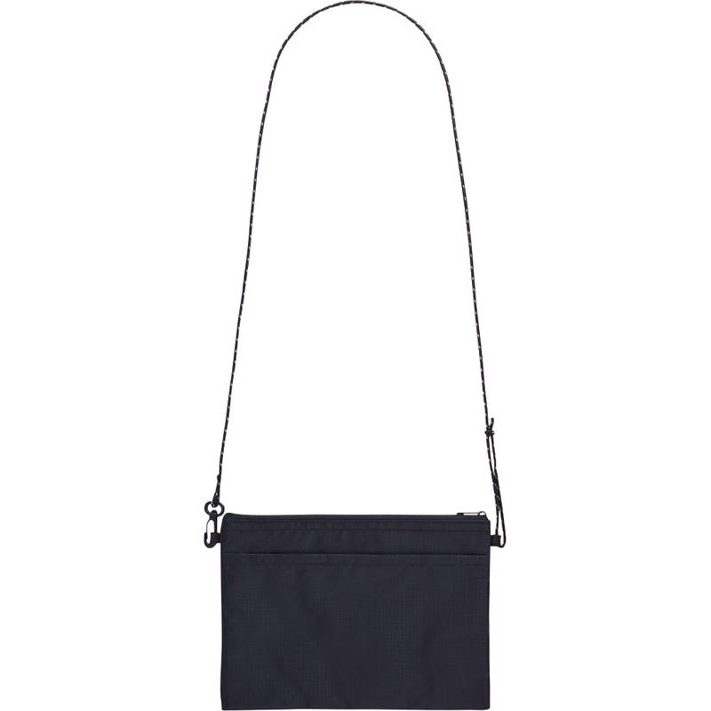 防水テント生地サコッシュ 撥水加工 黒