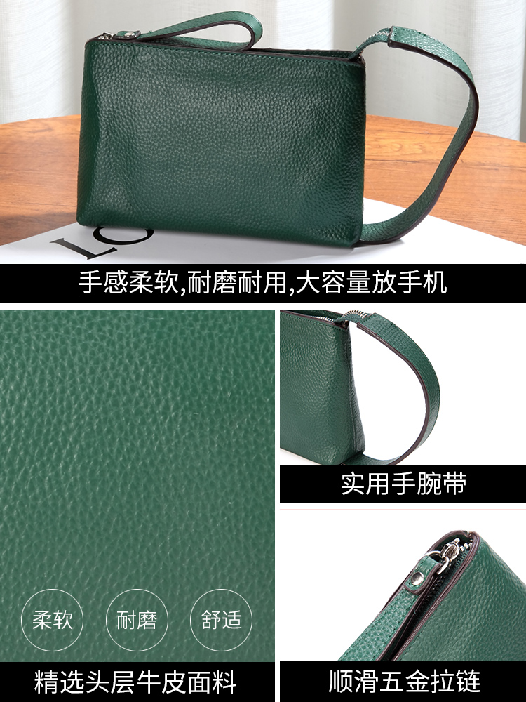 サコッシュ 上質な手触り シンプル本革ポシェット