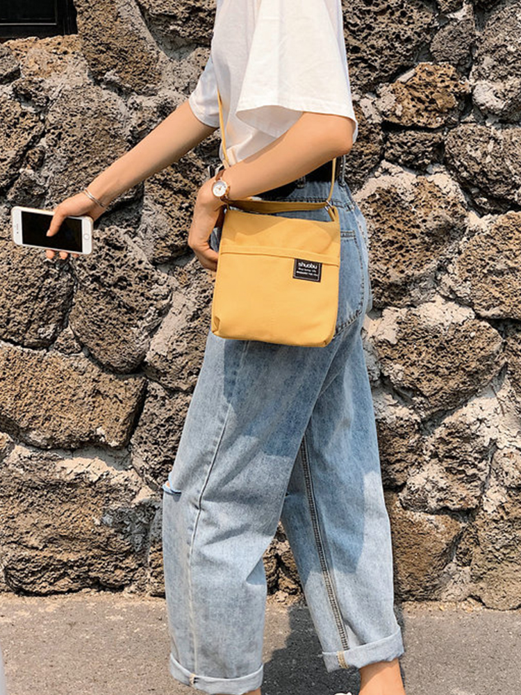 シンプル帆布サコッシュ 携帯スマート